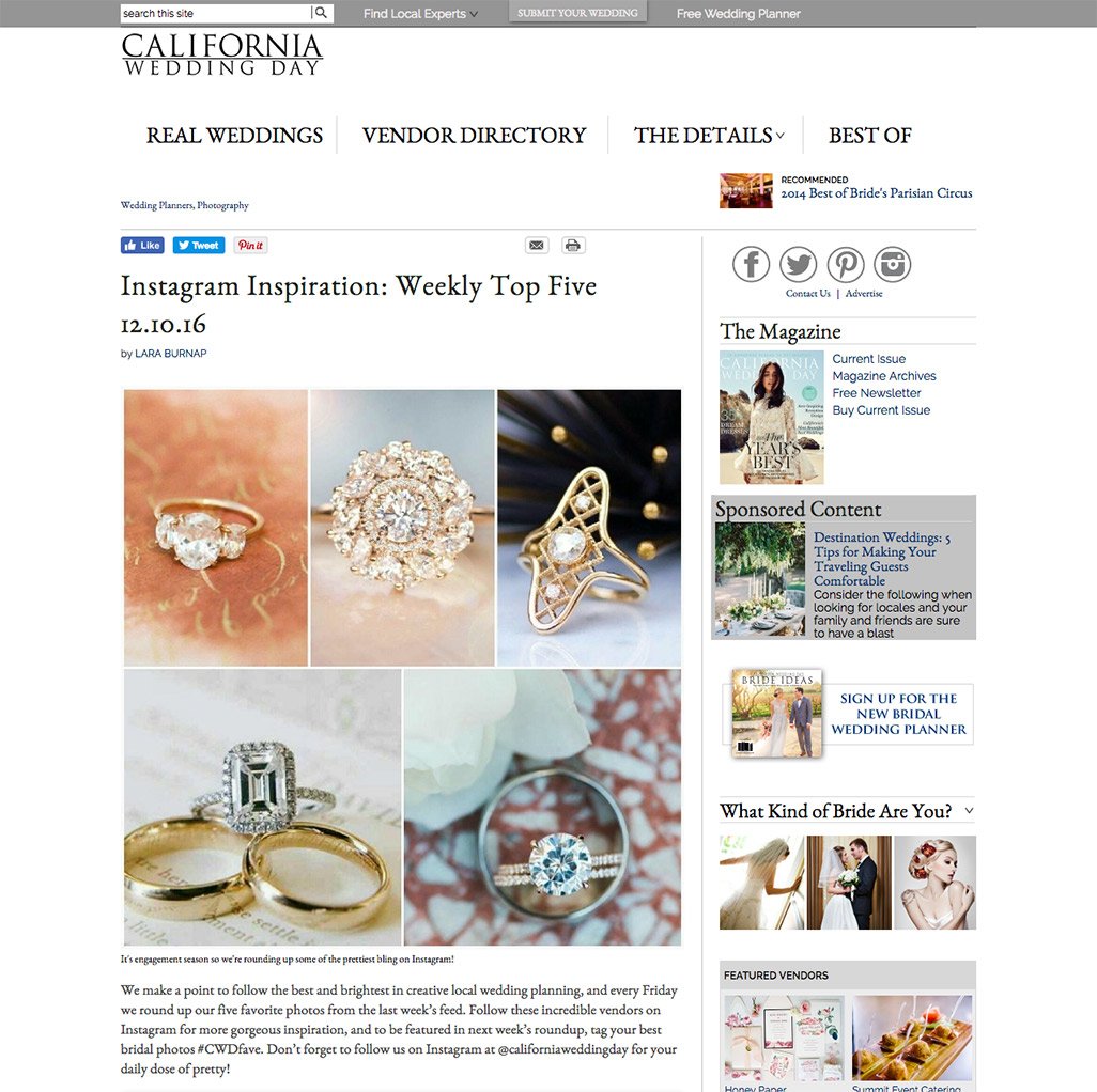 California Wedding Day - December 2016