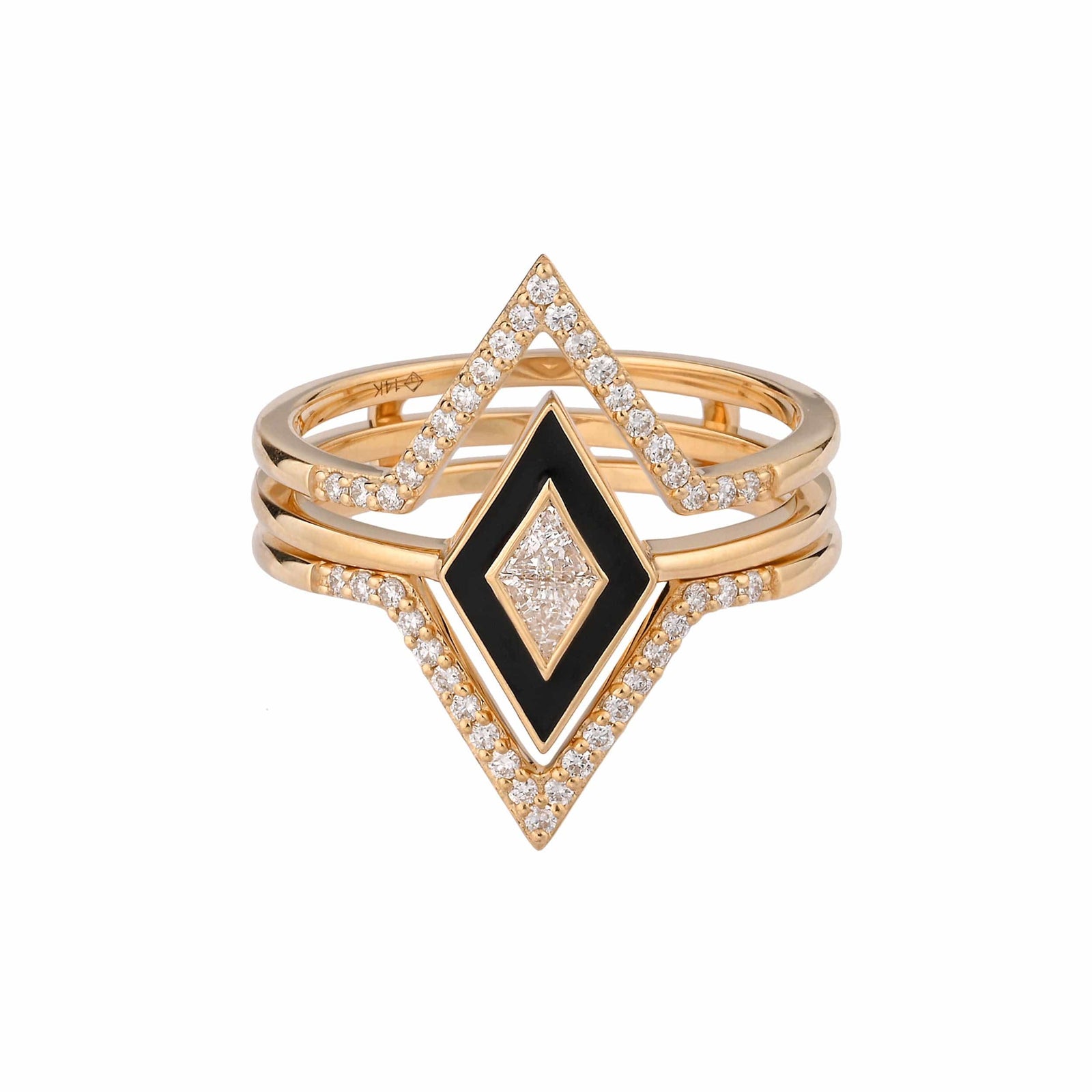 Zoe Enamel Ring Stack