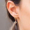 The Star Compass Hoop Huggie Earring