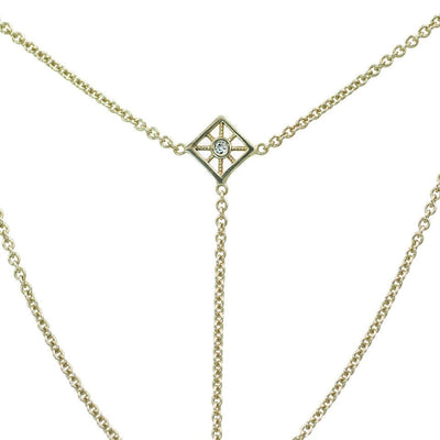 The Star Compass Lariat | 14K Yellow Gold | Giacomelli