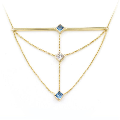 cornerstacknecklace-diamond-bluezircon-unique-chain-triangle-goldbar-giacomelli