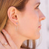 Pyramid Chain Earrings - Giacomelli Jewelry - 2