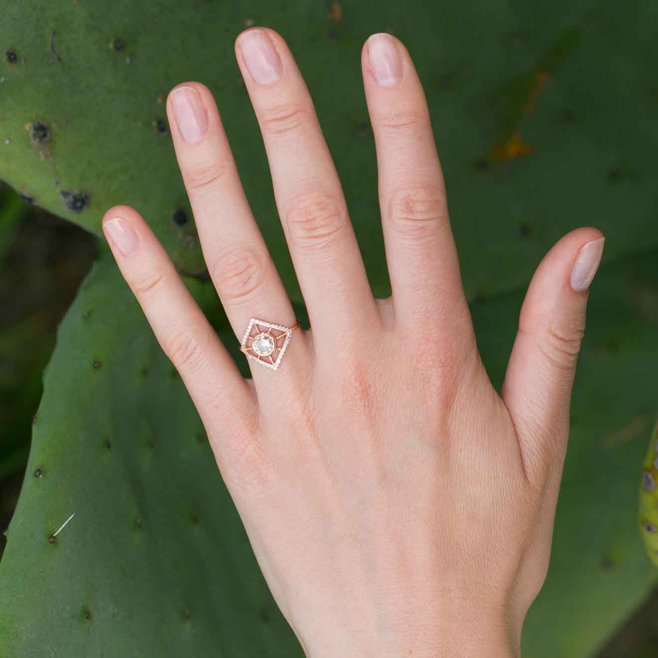 The Supernova Ring Rose Cut Diamond Giacomelli Jewelry
